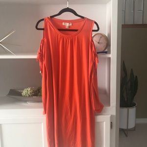 Michael Kors cold shoulder orange XL